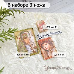 Нож "Марки. Крупный зигзаг", 3,9х5,5 см (ScrapMania)