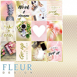 Бумага "Pretty pink. Карточки" (Fleur-design)