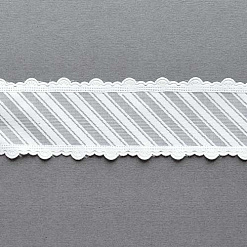 Лента капроновая "Белые диагонали", ширина 4 см, длина 0,9 м