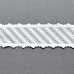 Лента капроновая "Белые диагонали", ширина 4 см, длина 0,9 м