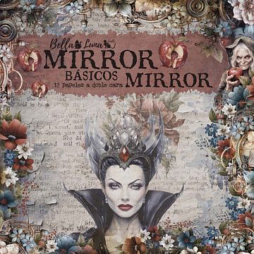 Набор бумаги 30х30 см "Mirror basicos", 12 листов (BellaLuna)