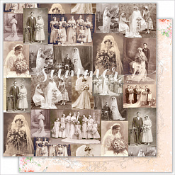 Набор бумаги 30х30 см "Vintage wedding", 11 листов (Summer Studio)