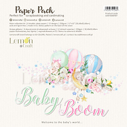 Набор бумаги 30х30 см "Baby Boom", 6 листов (Lemon Craft)