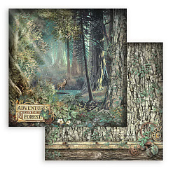 Набор бумаги 20х20 см "Magic Forest", 10 листов (Stamperia)