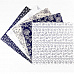 Набор бумаги 20х20 см "Parisienne Blue. Парижский голубой", 32 листа (DoCrafts)