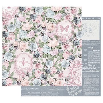 Бумага с фольгированием "Poetic rose. Royal command" (Prima Marketing)