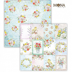Набор бумаги 30х30 см "Мелодия цветов", 11 листов (MonaDesign)