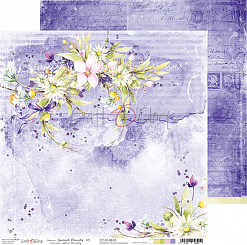 Бумага 30х30 см "Summer flowers 03" (CraftO'clock)