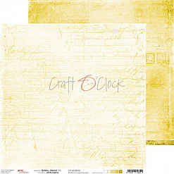 Бумага 30х30 см "Yellow mood 03" (CraftO'clock)