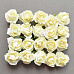 Набор бумажных роз с открытым бутоном "Лимбо. Ваниль", 20 шт (Mr.Painter)