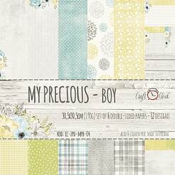 Набор бумаги 30х30 см "My precious. Boy", 6 листов (CraftO'clock)