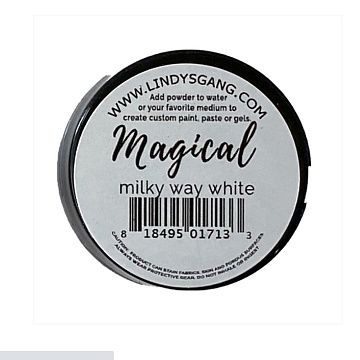 Сухая краска сияющая "Milky Way White" (Lindy's)