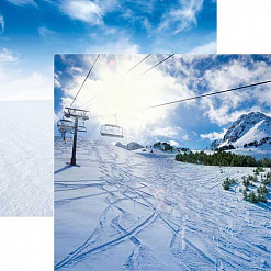 Бумага"Snow day. Skilift" (Reminisce)