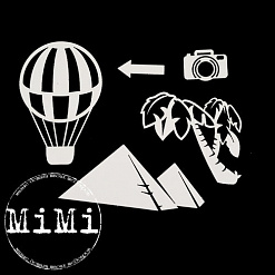 Набор украшений из чипборда "Путешествия. Африка" (MiMi Design)