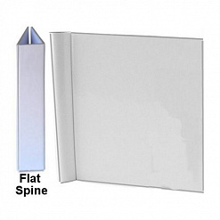 Обложка из картона с плоским корешком, белая, для страниц 10х15 см (Zutter)