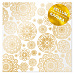 Лист веллума 30х30 см с фольгированием "Golden Napkins. Золотые салфетки" (Фабрика Декору)