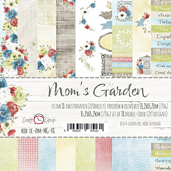 Набор бумаги 15х15 см "Mom's garden", 18 листов (CraftO'clock)