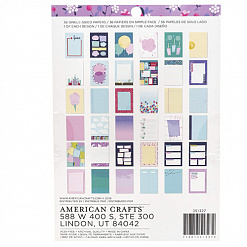 Набор бумаги 15х20 см "Shimelle. Sparkle city", 36 листов (American Crafts)