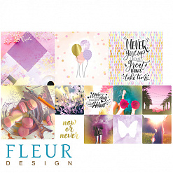 Набор карточек "Pretty violet 4" (Fleur-design)