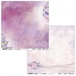 Набор бумаги 30х30 см "Spring purple", 5 листов (ScrapAndMe)