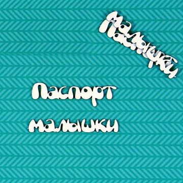 Набор украшений из чипборда "Паспорт малышки 3" (CraftStory)