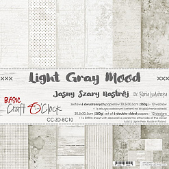 Набор бумаги 30х30 см "Light gray mood", 6 листов (CraftO'clock)