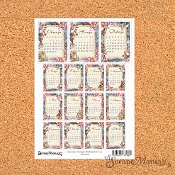 Скрап-карта А4 "Календарь 2025. Волшебник" (ScrapMania)