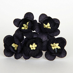 Букет цветов вишни "Черный", большие, 5 шт (Craft)
