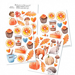 Набор наклеек "Autumn in the forest" (ScrapbookDesigns)