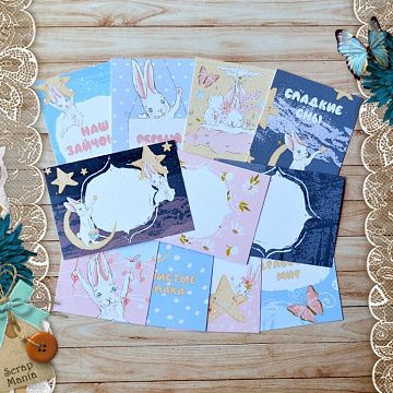 Набор карточек "Небесное приключение", 16 шт (ScrapMania)