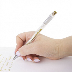 Ручка гелевая "Jet", цвет золотой (Brauberg)