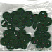 Цветы из фетра, с бусинами, 3,5 см, упаковка 6 шт., цвет зеленый (Rayher)