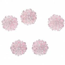 Акриловое украшение "Астра", цвет нежно-розовый перламутр (АртУзор)