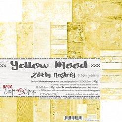 Набор бумаги 20х20 см "Yellow mood", 24 листа (CraftO'clock)