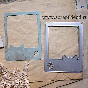 Нож "Рамка с ушками", 8х10,5 см (Scrapfriend)