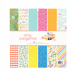 Набор бумаги 30х30 см "Amy Tangerine. Picnic in the park", 48 листов (American Crafts)