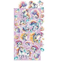 Набор бумаги 30х15 см "Unicorn sweet. Unicorns & girls", 18 листов (CraftO'clock)