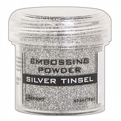 Пудра для эмбоссинга с глиттером "Silver tinsel. Серебро" (Ranger)