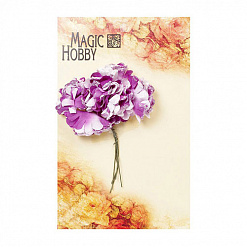 Букет бумажных гвоздик "Фиолетовые" с блестками (Magic Hobby)