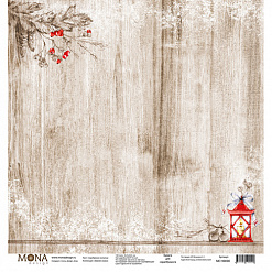 Набор бумаги 30х30 см "Зимняя сказка", 12 листов (MonaDesign)