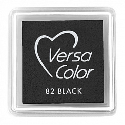 Подушечка чернильная пигментная Versacolor, размер 2,5х2,5 см, цвет чёрный