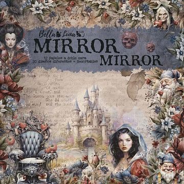 Набор бумаги 30х30 см "Mirror", 12 листов (BellaLuna)