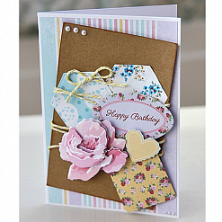 Набор бумаги А4 и листов с высечками "Simply Floral", 48 листов (DoCrafts)
