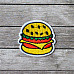 Термонаклейка с вышивкой "Гамбургер"