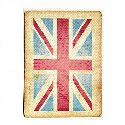 Тканевая карточка "Британский флаг" (SV)