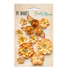 Набор бумажных цветов "Country blooms. Ginger" (49Market)