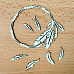 Набор украшений из чипборда "Рамочка бохо с перьями" (Матрешка)