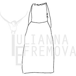 Штамп "Платье маленькое", 3,8х8,4 см (Скрапклуб)