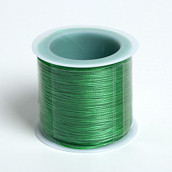 Шнур вощеный, диам. 0,5 мм, длина 1 м, ярко-зелёный
