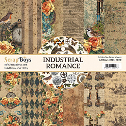 Набор бумаги 15х15 см "Industrial romance", 24 листа (ScrapBoys)